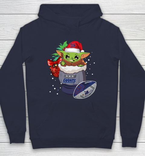 New York Giants Christmas Baby Yoda Star Wars Funny Happy NFL Hoodie 4