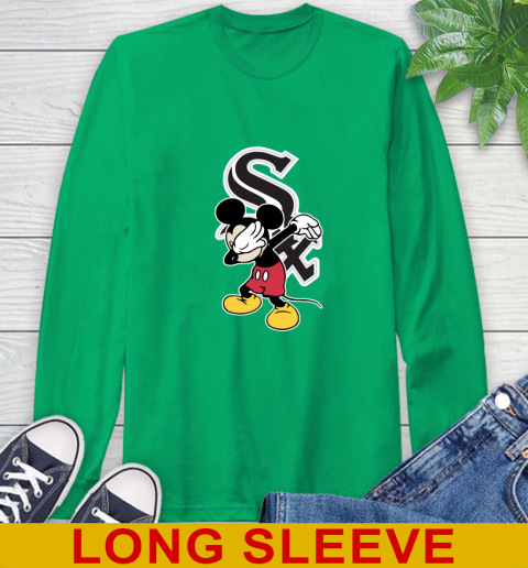 Chicago White Sox MLB Baseball Dabbing Mickey Disney Sports Long Sleeve T-Shirt 7