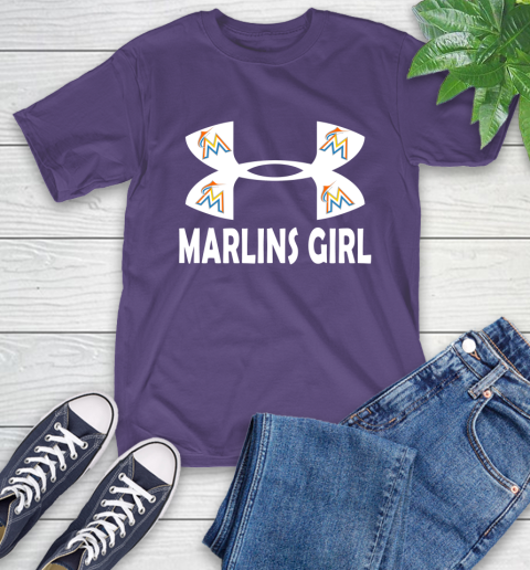 MLB Miami Marlins Under Armour Baseball Sports T-Shirt 5
