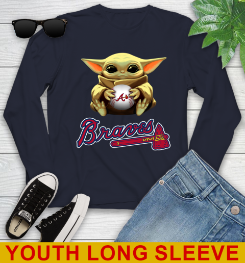 MLB Baseball Atlanta Braves Star Wars Baby Yoda Shirt 124