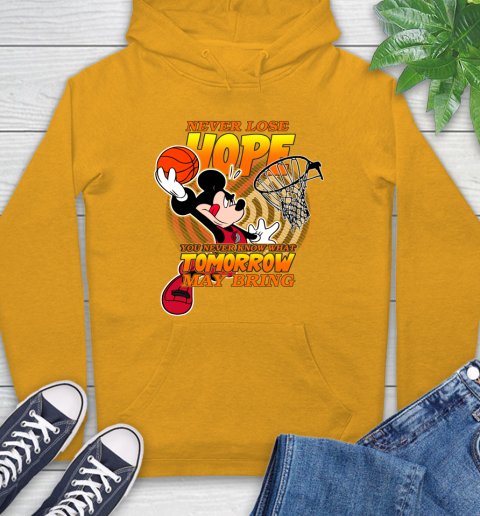 Portland Trail Blazers NBA Basketball Mickey Disney Never Lose Hope Hoodie 2