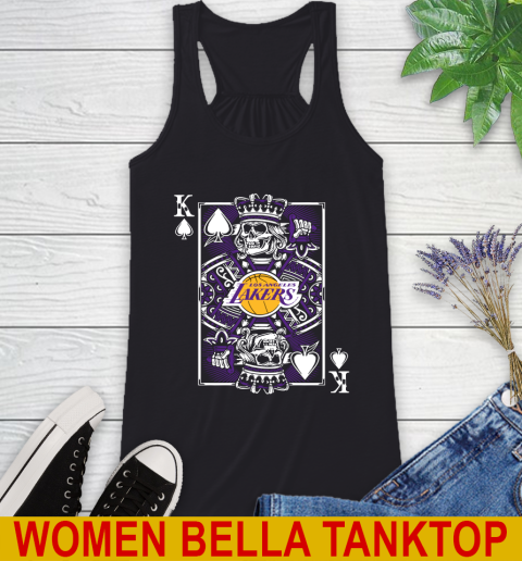 Los Angeles Lakers NBA Basketball The King Of Spades Death Cards Shirt Racerback Tank