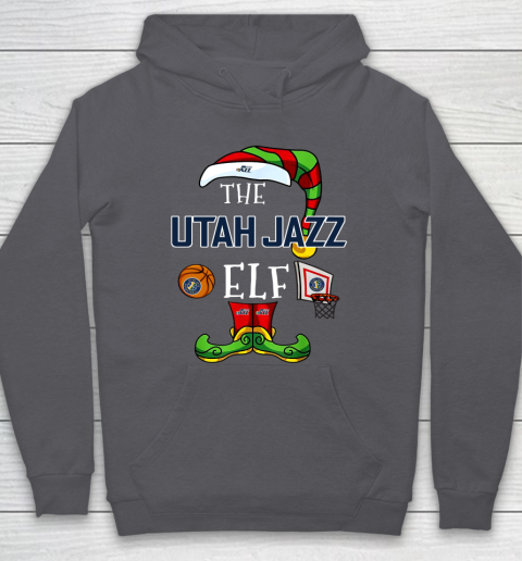 Utah Jazz Christmas ELF Funny NBA Hoodie 4
