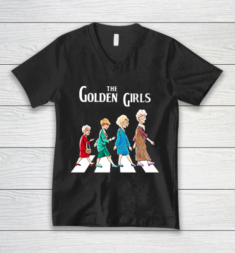 Golden Girls Tshirt fan art vintage retro The Golden Girls Rose Dorothy Blanche V-Neck T-Shirt