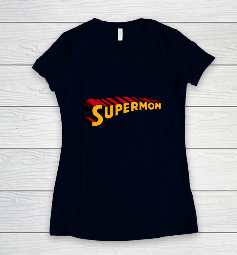Super mom Superhero Mom for Super Mom Women's V-Neck T-Shirt 3