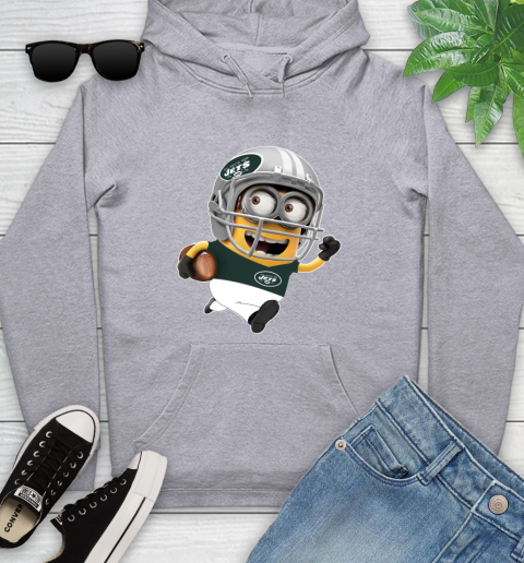 NFL New York Jets Minions Disney Football Sports Youth Hoodie 6