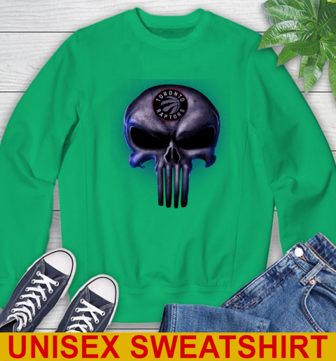 Toronto Raptors NBA Basketball Punisher Skull Sports Sweatshirt 8