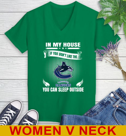 Women's canucks 2025 t shirts