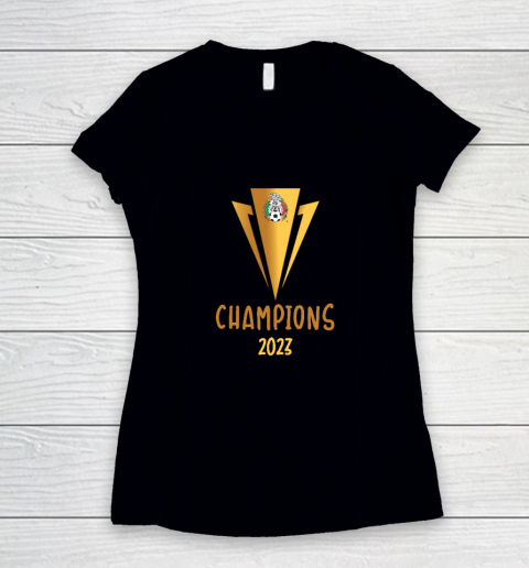 Mexico Gold Cup Champions Women's V-Neck T-Shirt