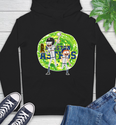 MLB Houston Astros Rick And Morty Commissioner's Trophy Baseball Sports Hoodie 2