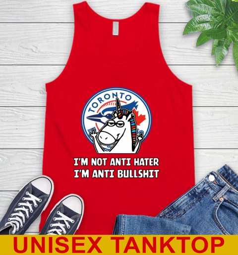 Toronto Blue Jays MLB Baseball Unicorn I'm Not Anti Hater I'm Anti Bullshit Tank Top 6