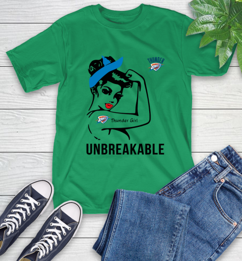 NBA Oklahoma City Thunder Girl Unbreakable Basketball Sports T-Shirt 5
