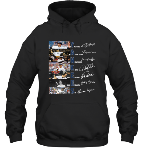 Pretty Yankees Derek Jeter Jorge Posada Mickey Mantle Signatures Shirt Hooded