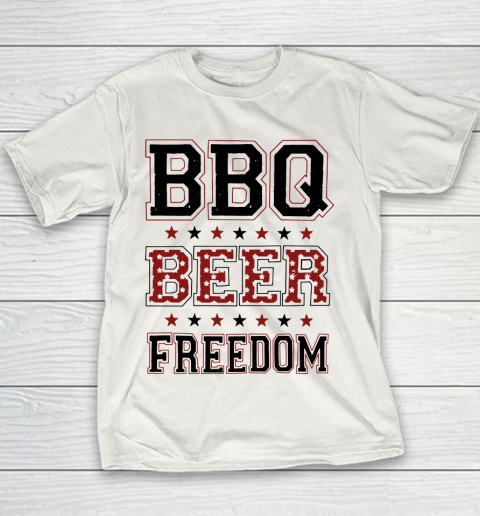 BBQ Beer Freedom Trump Fan Youth T-Shirt 2