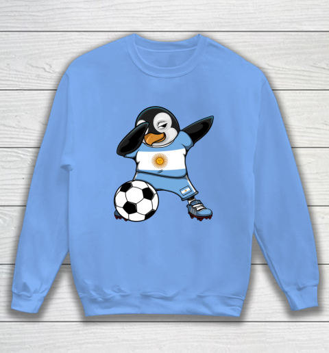 Dabbing Penguin Argentina Soccer Fans Jersey Football Lovers Sweatshirt 7