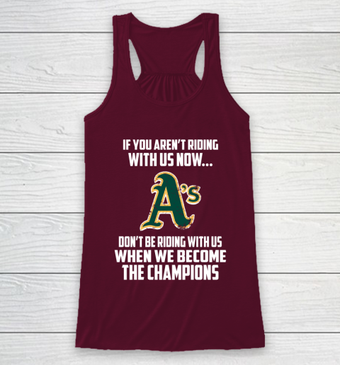 MLB Oakland Athletics Baseball We Become The Champions Racerback Tank 2