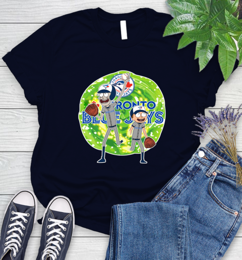 MLB Toronto Blue Jays Rick And Morty Baseball Sports Women's T-Shirt 3