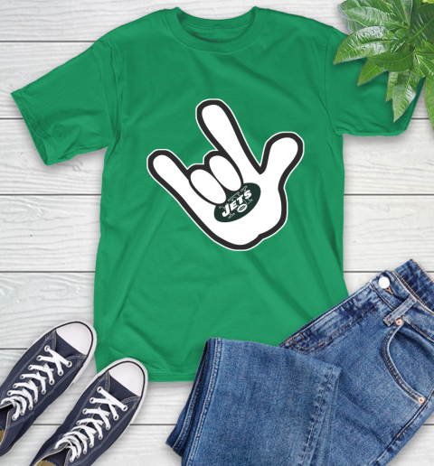 New York Jets NFL Football Mickey Rock Hand Disney T-Shirt 7