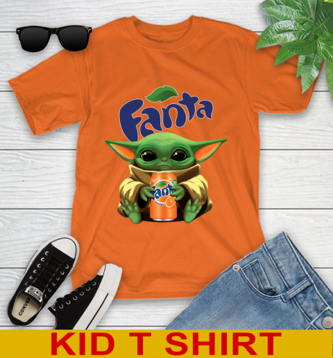 Star Wars Baby Yoda Hugs Fanta Soft Drink Shirt 107