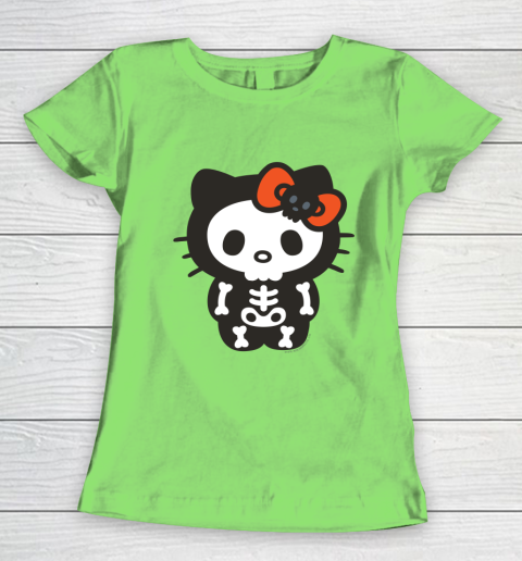Hello Kitty Skeleton Halloween Women's T-Shirt 5