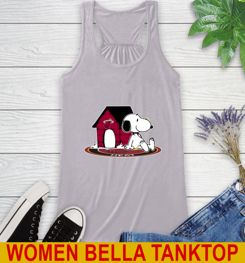 NBA Basketball Miami Heat Snoopy The Peanuts Movie Shirt Racerback Tank 5