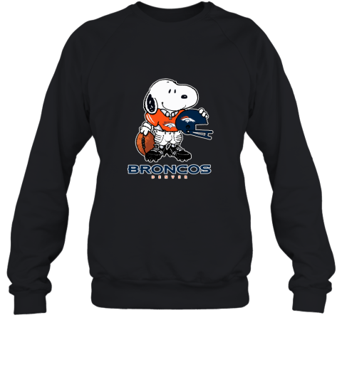 Snoopy A Strong And Proud Denver Broncos Player NFL Sweatshirt