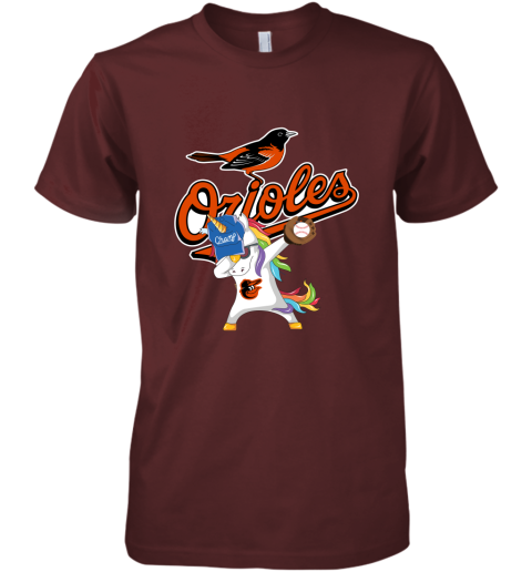 Hip Hop Dabbing Unicorn Flippin Love Baltimore Orioles Premium Men's T-Shirt