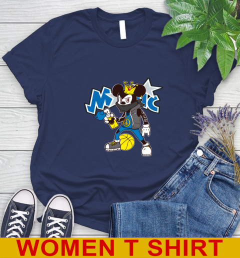 Orlando Magic NBA Basketball Mickey Peace Sign Sports Women's T-Shirt 12