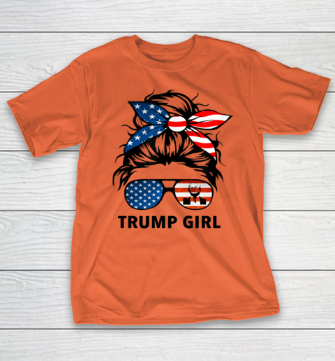 Trump Girl American Flag Glass T-Shirt 3