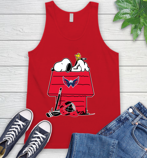 Washington Capitals NHL Hockey Snoopy Woodstock The Peanuts Movie Tank Top 6