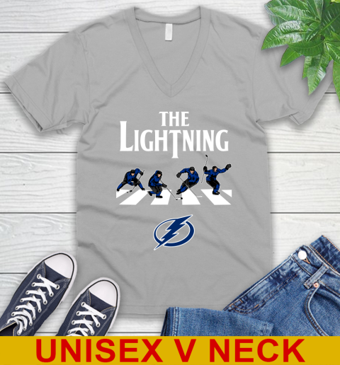 NHL Hockey Tampa Bay Lightning The Beatles Rock Band Shirt V-Neck T-Shirt 3
