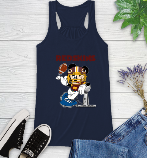 NFL Washington Redskins Mickey Mouse Disney Super Bowl Football T Shirt Racerback Tank 12