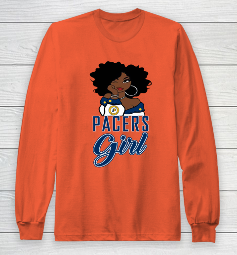 Indiana Pacers Girl NBA Long Sleeve T-Shirt 5