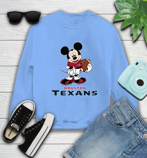NFL Football Houston Texans Cheerful Mickey Mouse Shirt Sweatshirt 11