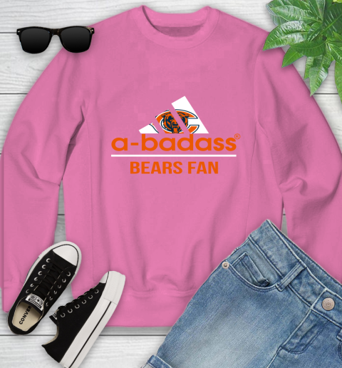 Chicago Bears NFL Football A Badass Adidas Adoring Fan Sports Youth Sweatshirt 6