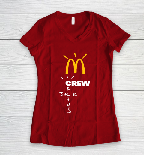 Travis Scott x McDonald Women's V-Neck T-Shirt 8