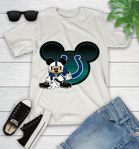 NFL Indianapolis Colts Mickey Mouse Disney Football T Shirt Youth T-Shirt 12