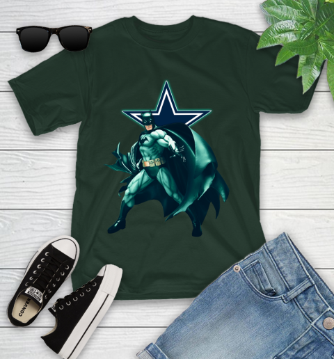 NFL Batman Football Sports Dallas Cowboys Youth T-Shirt 5