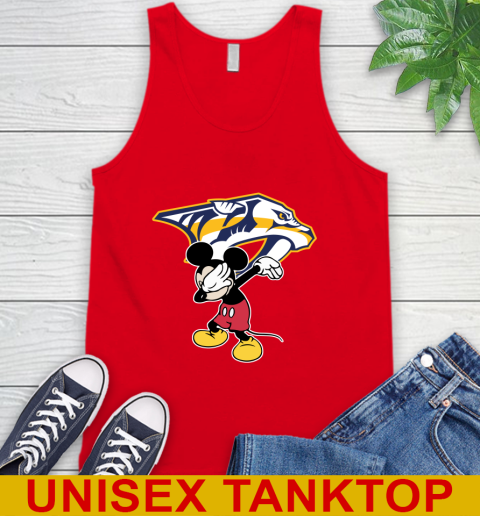 Nashville Predators NHL Hockey Dabbing Mickey Disney Sports Tank Top 6