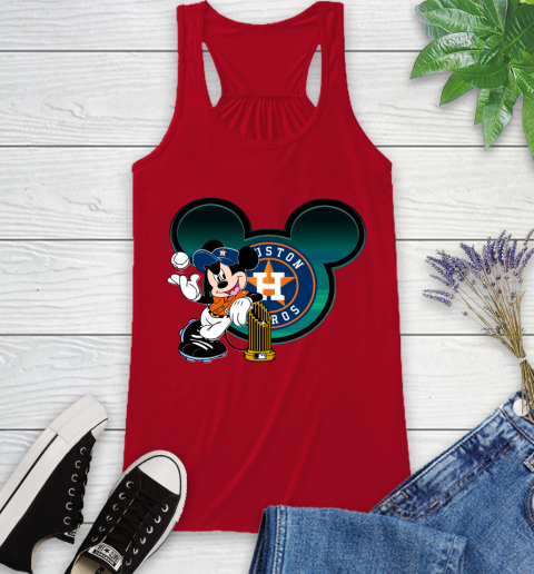 MLB Houston Astros The Commissioner's Trophy Mickey Mouse Disney Racerback Tank 6