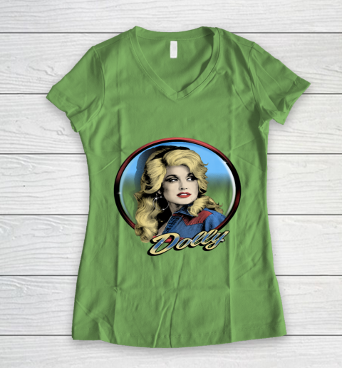 Dolly Parton Western Women's V-Neck T-Shirt 5