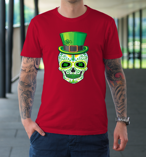 Skull St Patricks Day Irish Funny Saint Patricks Day Of Dead T-Shirt 8