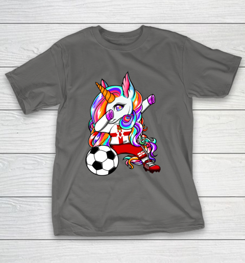 Dabbing Unicorn Northern Ireland Soccer Fans Jersey Football T-Shirt 21