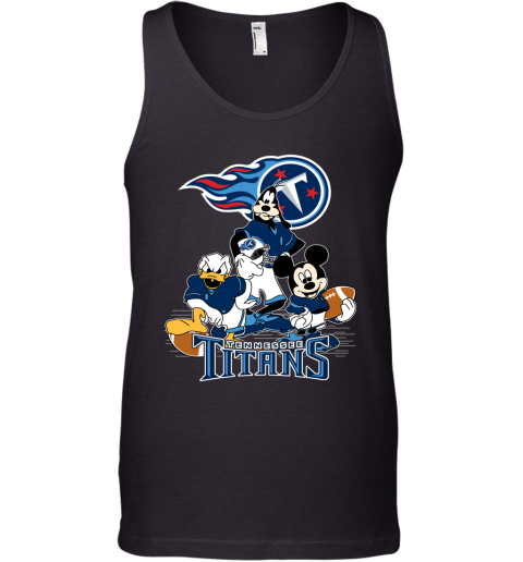 NFL Tennessee Titans Mickey Mouse Donald Duck Goofy Football T Shirt Q3KF6VVzozs unisex tank 17 95 151514 front black
