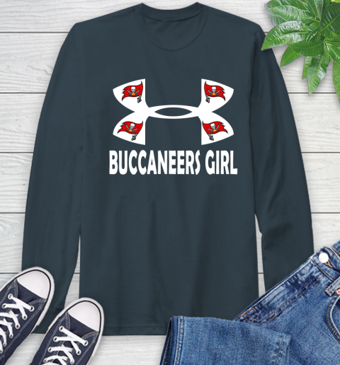 NFL Tampa Bay Buccaneers Girl Under Armour Football Sports Long Sleeve T-Shirt 9