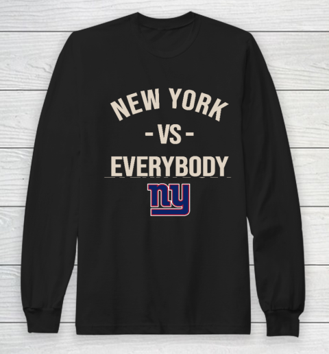 New York Giants Vs Everybody Long Sleeve T-Shirt