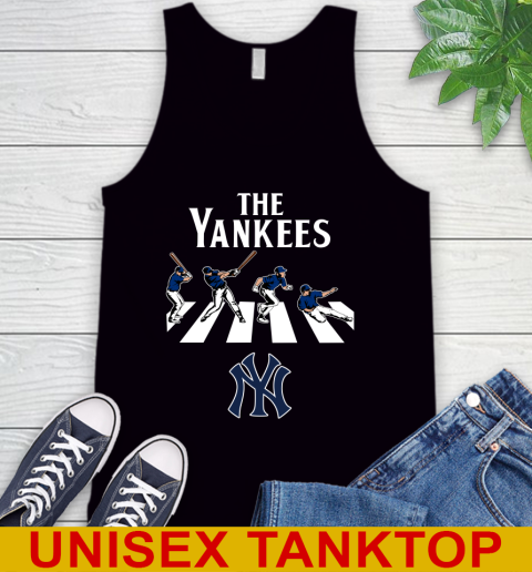 MLB Baseball New York Yankees The Beatles Rock Band Shirt Tank Top