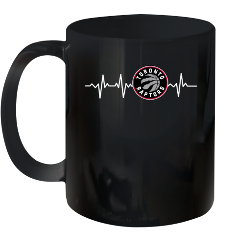 Toronto Raptors NBA Basketball Heart Beat Shirt Ceramic Mug 11oz