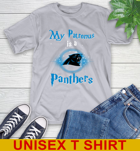 NFL Football Harry Potter My Patronus Is A Carolina Panthers T-Shirt 5
