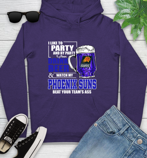 NBA Drink Beer and Watch My Phoenix Suns Beat Your Team's Ass Basketball Youth Hoodie 5